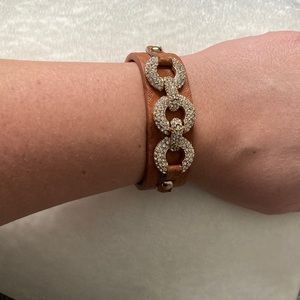 Express Faux Leather Cuff Bracelet